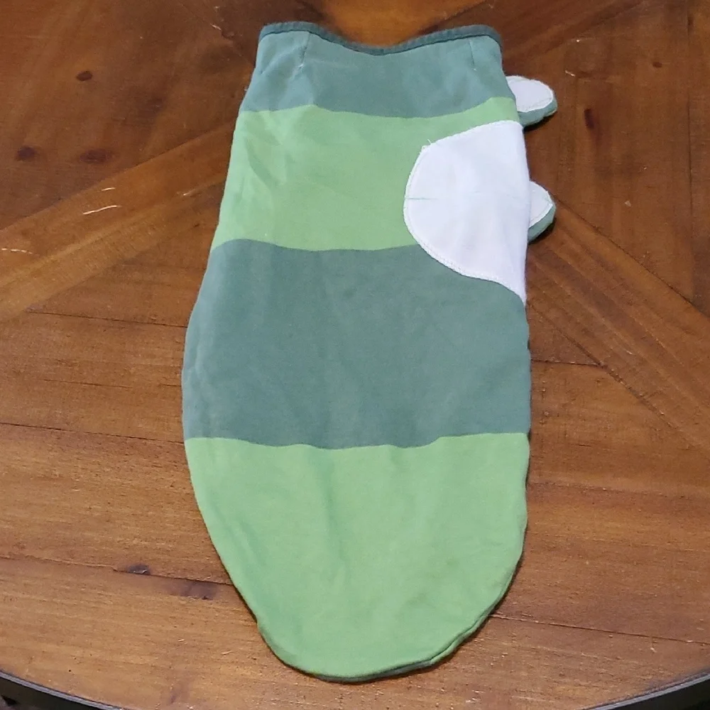 Green Striped Baby Swaddle
